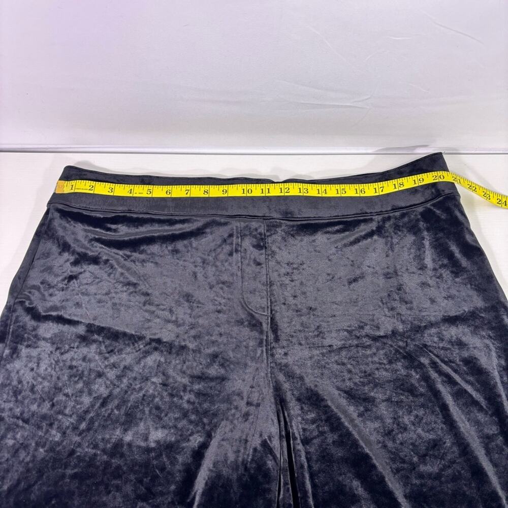 Spanx Black Velvet Pants With Front Slits Size 3xl T5 View 6